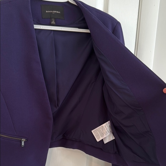 Banana Republic Factory Purple Women's Jacket Blazer - Picture 6 of 12